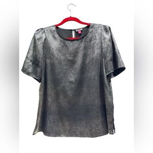 Vince Camuto Shimmering Black Blouse